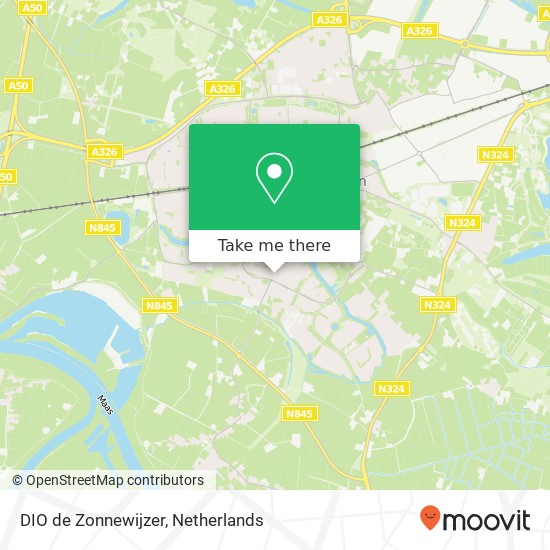 DIO de Zonnewijzer, Zuiderpoort 14 map