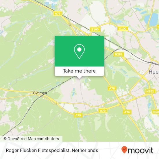 Roger Flucken Fietsspecialist, Hoolstraat 45 map