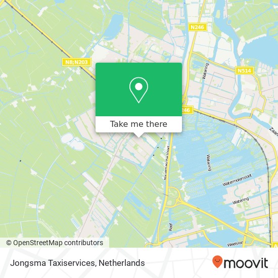 Jongsma Taxiservices map
