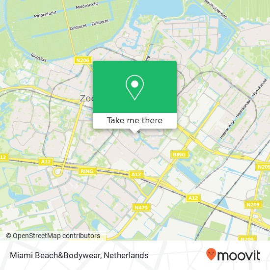 Miami Beach&Bodywear, Dorpsstraat 163B map