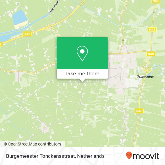 Burgemeester Tonckensstraat, Burgemeester Tonckensstraat, Zuidwolde, Nederland map