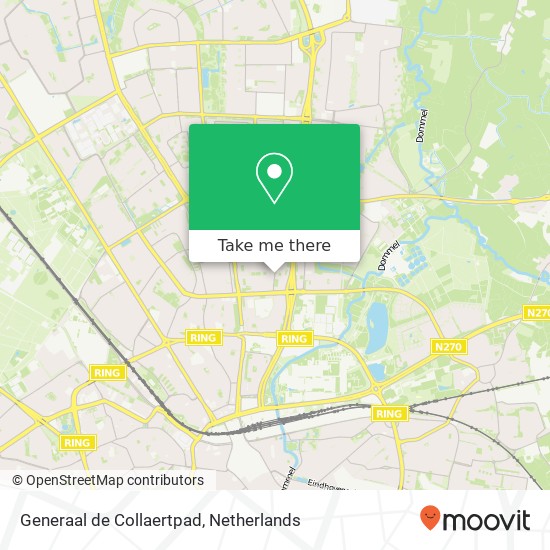 Generaal de Collaertpad, 5623 LV Eindhoven map