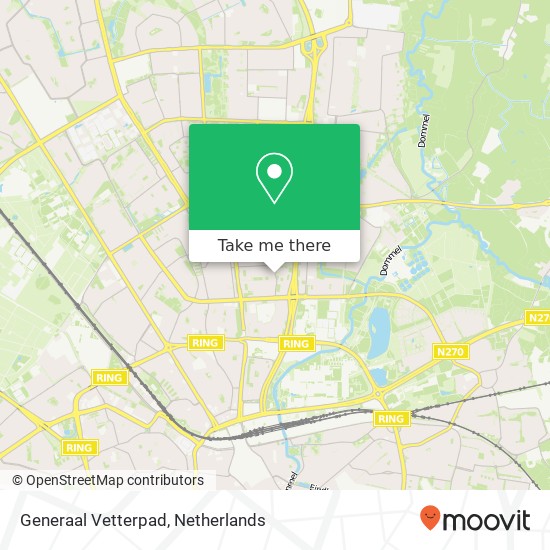 Generaal Vetterpad, 5623 LV Eindhoven map