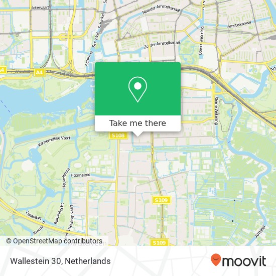 Wallestein 30, 1081 BD Amsterdam map