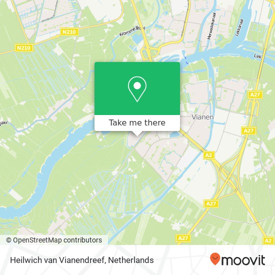 Heilwich van Vianendreef, Heilwich van Vianendreef, 4133 Vianen, Nederland map