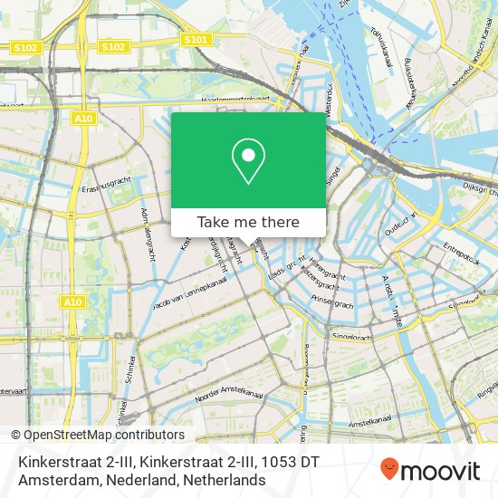 Kinkerstraat 2-III, Kinkerstraat 2-III, 1053 DT Amsterdam, Nederland map
