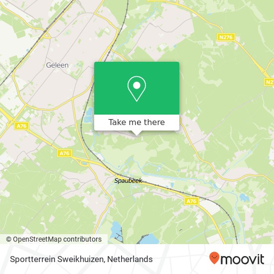 Sportterrein Sweikhuizen, Bergstraat 1 map
