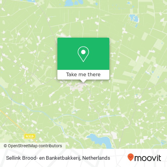 Sellink Brood- en Banketbakkerij, Geldereschweg 1 map