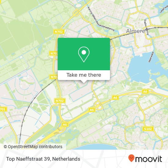 Top Naeffstraat 39, 1321 GK Almere-Stad map