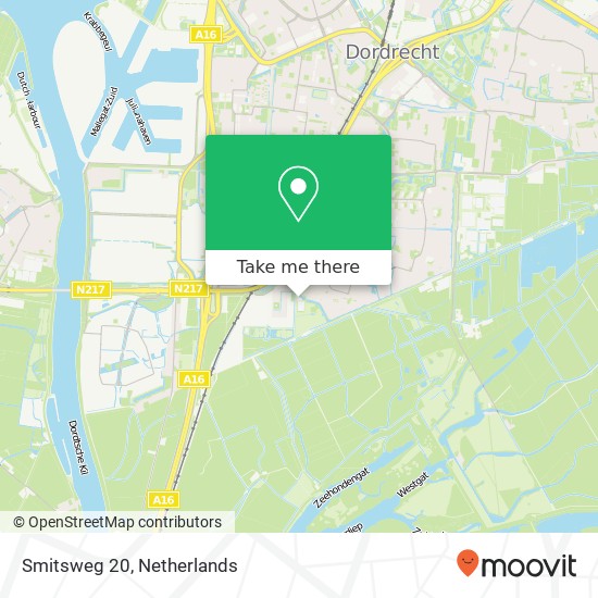 Smitsweg 20, Smitsweg 20, 3328 LB Dordrecht, Nederland Karte