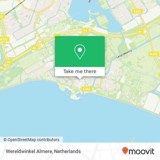 Wereldwinkel Almere, Marktgracht 26 Karte