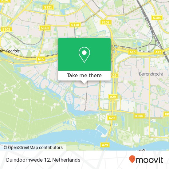 Duindoornwede 12, 2993 TM Barendrecht map