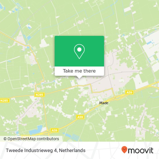 Tweede Industrieweg 4, 4921 XH Made map