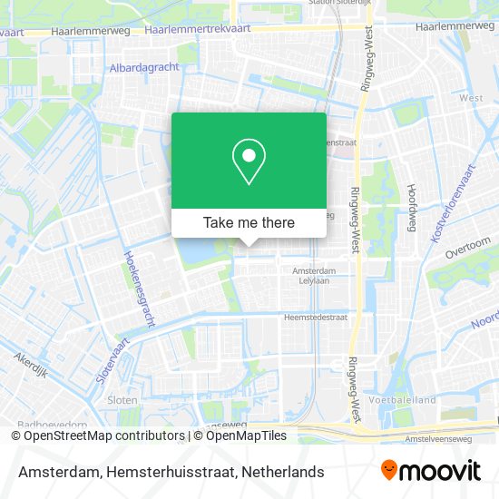 Amsterdam, Hemsterhuisstraat map