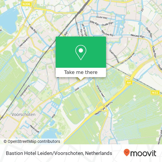 Bastion Hotel Leiden / Voorschoten map