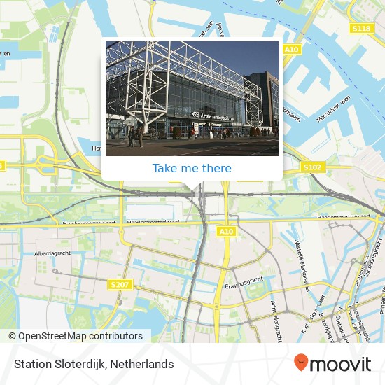 Station Sloterdijk map