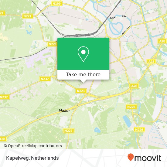 Kapelweg map