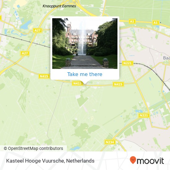 Kasteel Hooge Vuursche map