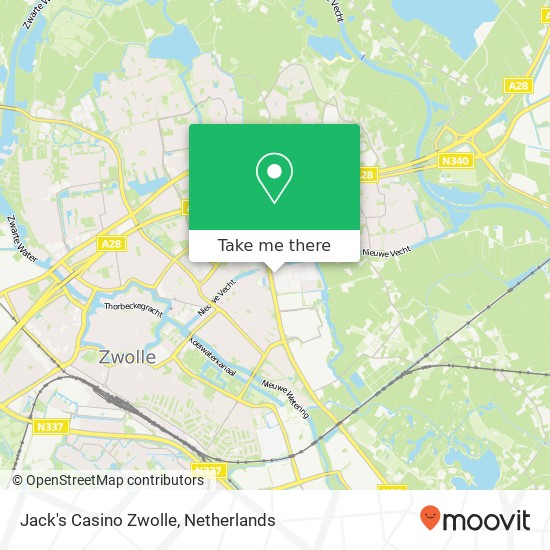 Jack's Casino Zwolle map