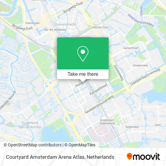 Courtyard Amsterdam Arena Atlas Karte