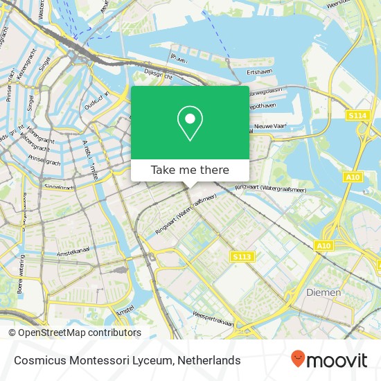 Cosmicus Montessori Lyceum map