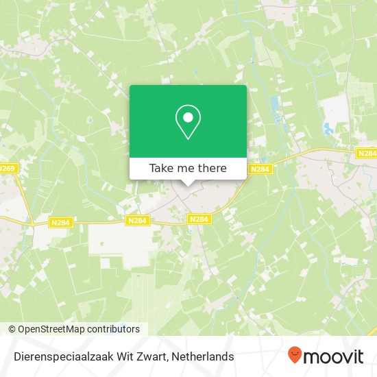 Dierenspeciaalzaak Wit Zwart map