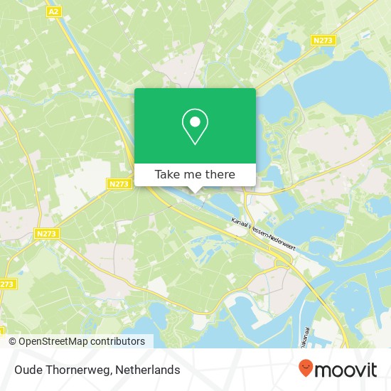 Oude Thornerweg map