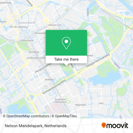 Nelson Mandelapark map
