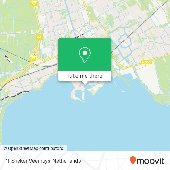 'T Sneker Veerhuys map