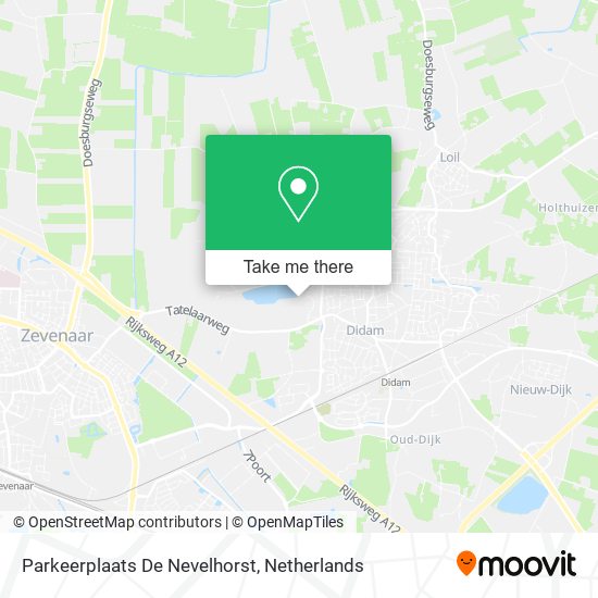 Parkeerplaats De Nevelhorst map