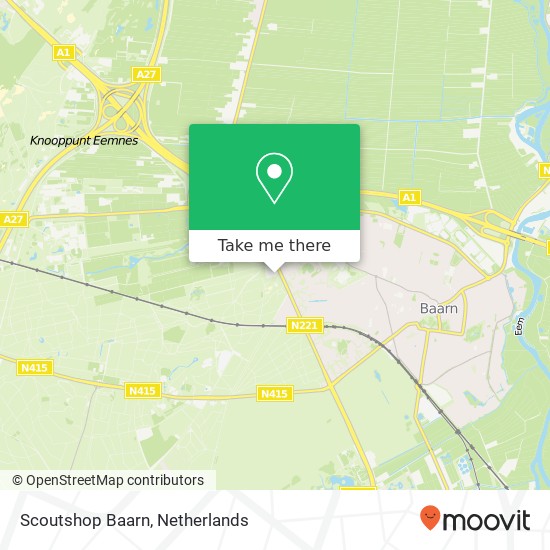 Scoutshop Baarn map