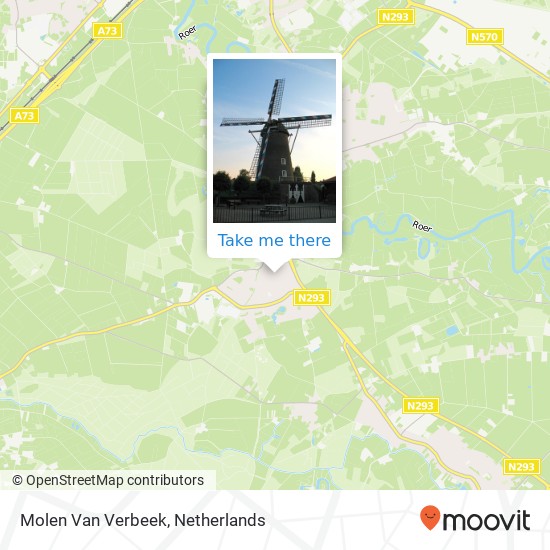 Molen Van Verbeek Karte