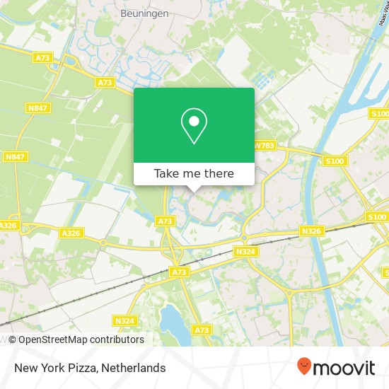 New York Pizza map