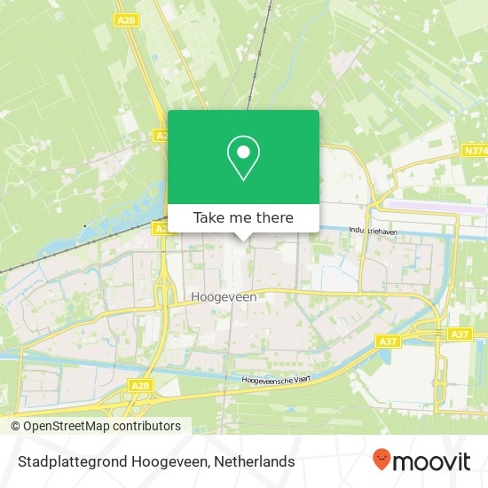 Stadplattegrond Hoogeveen Karte