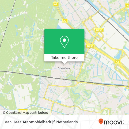 Van Hees Automobielbedrijf map