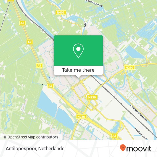 Antilopespoor map