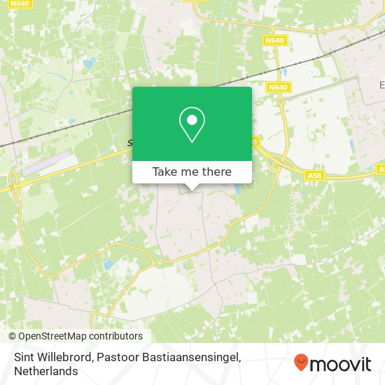 Sint Willebrord, Pastoor Bastiaansensingel map