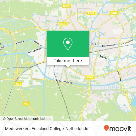 Medewerkers Friesland College map