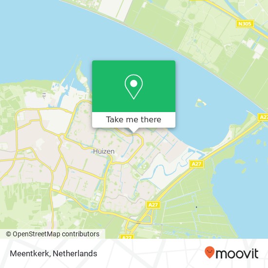 Meentkerk map