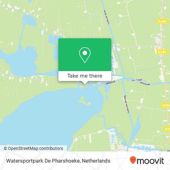 Watersportpark De Pharshoeke map