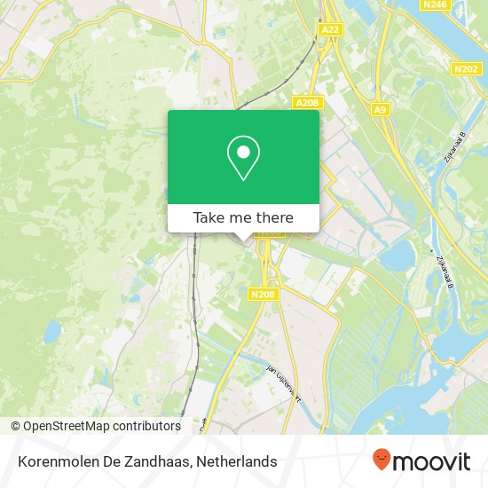 Korenmolen De Zandhaas map