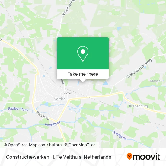 Constructiewerken H. Te Velthuis Karte