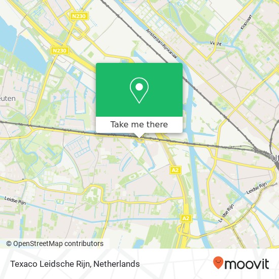 Texaco Leidsche Rijn map