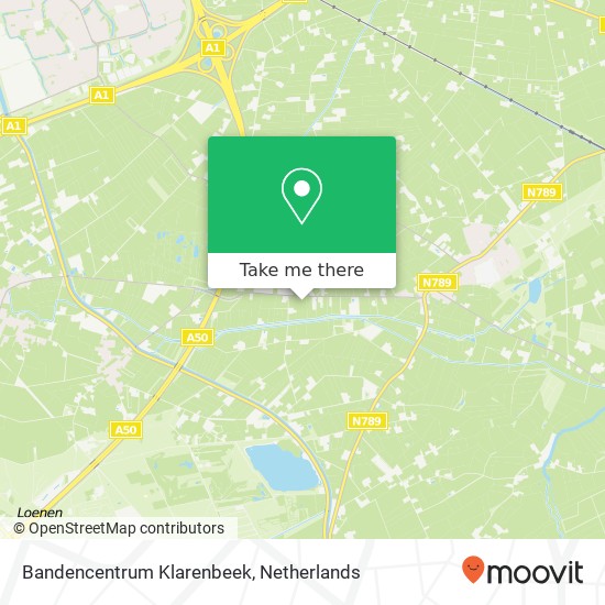 Bandencentrum Klarenbeek Karte