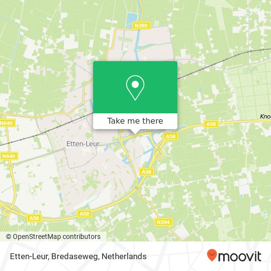 Etten-Leur, Bredaseweg map