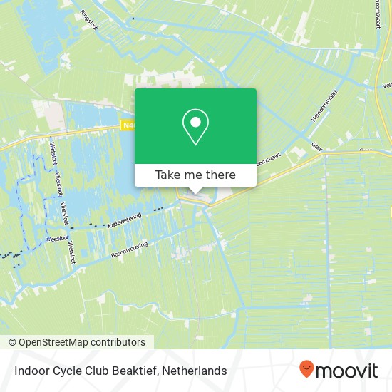 Indoor Cycle Club Beaktief map