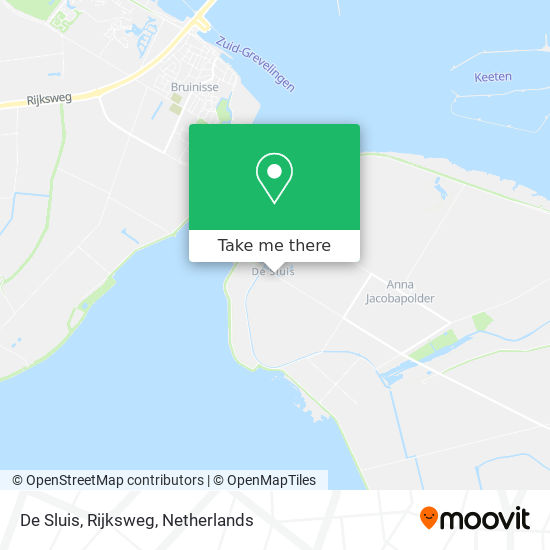 De Sluis, Rijksweg map