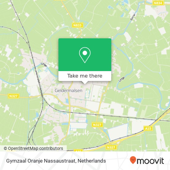 Gymzaal Oranje Nassaustraat Karte