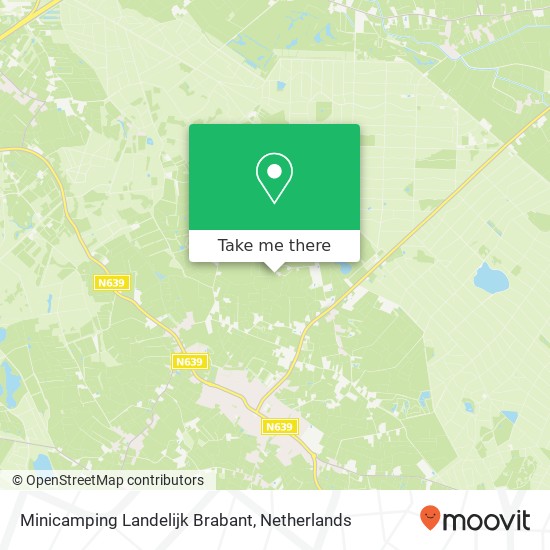 Minicamping Landelijk Brabant map