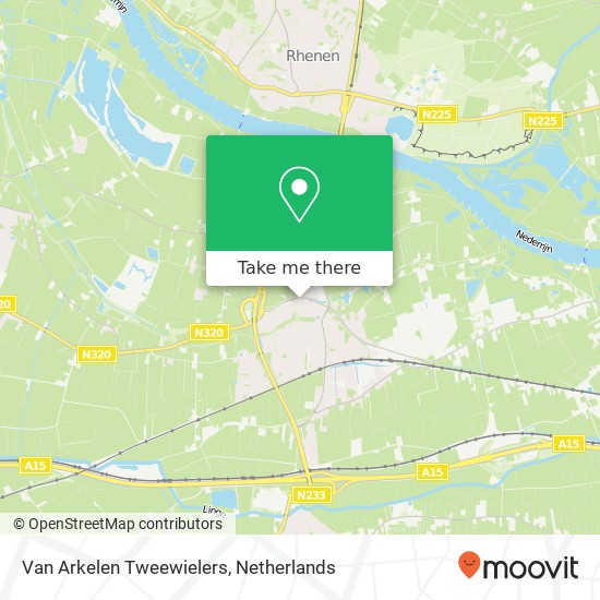 Van Arkelen Tweewielers map